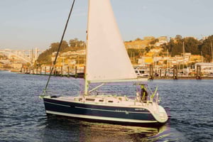 Porto: zonsondergangcruise met welkomstdrankje in een zeilboot