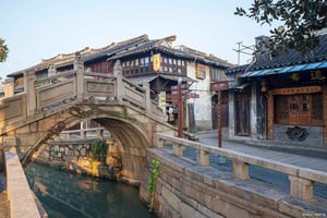 Vanuit Shanghai: Luzhi Ancient Town en Suzhou avondtour