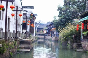 Vanuit Shanghai: Zhouzhuang Waterdorp Privé Dagtocht