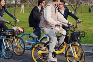 Shanghai Citybike/Citywalk al New Bund ed esperienza della vita locale