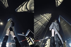 Shanghai: Night City View Photoshoot at Lujiazui