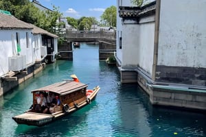 Shanghai : visite privée de la ville aquatique de Zhujiajiao avec tour en bateau
