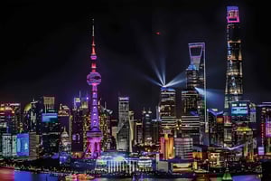 Tour privato della città d'acqua di Zhujiajiao con crociera notturna sul fiume