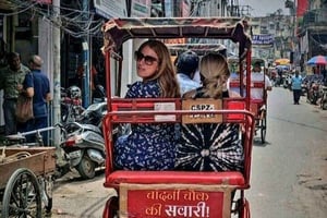 Delhi : visite à pied du vieux Delhi avec balade en pousse-pousse