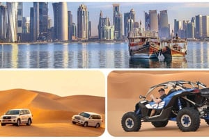 Doha: Combo de tour de la ciudad y safari por el desierto con paseo en camello