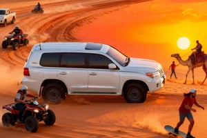 Doha: Ørkensafari, ATV, kamelridning og sandboarding