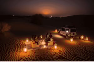Doha: Night Desert Safari with Stargazing, and Sunrise tour