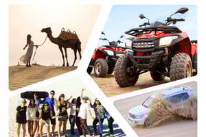 Dune Bashing, Sandboarding, montar a camello y paseo en quad opcional