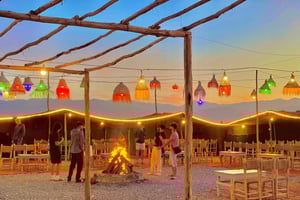 Marrakech in de avond: Agafay-woestijn quad, kameel & dinershows