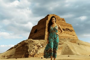 Desde El Cairo: las pirámides de Hawara, El Lahun y Meidum en Fayún.