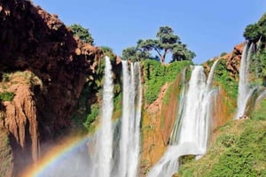 De Marraquexe: viagem guiada às Cataratas de Ouzoud com passeio de barco
