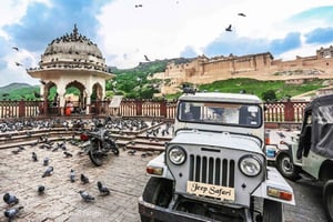 Jaipur: Amber, Jaigarh, Nahargarh Forts Stufenbrunnen