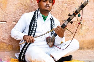 Jaisalmer: Kamelsafari, Abendessen und Massage