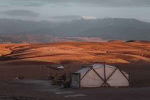 Marrakech: Gourmet-lounas Agafayn autiomaassa