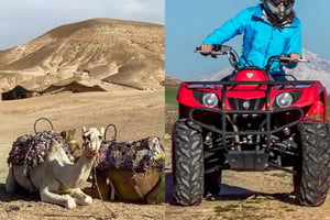 Marrakech : Balade à dos de chameau dans le désert d'Agafay et excursion en quad