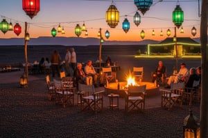 Marrakesh: zonsondergang in de Agafay-woestijn, kamelenrit, diner en show