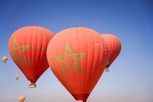 Marrakech: vuelo en globo aerostático y paseo en camello