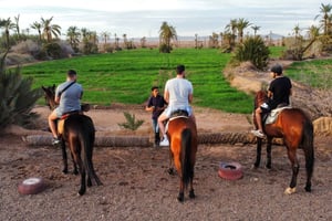 Marrakech: Private Tour auf dem Pferderücken durch den Palmenhain mit Tee