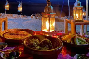 Marrakech: Sunset Dinner with Fire Show