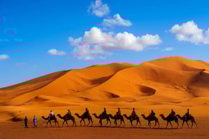 Merzouga: notte in un campo di lusso con cena e giro in cammello.