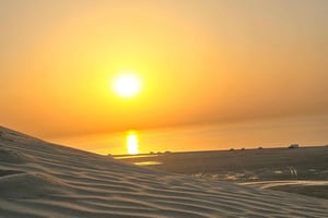 Safari dans le désert au lever ou au coucher du soleil avec planche à voile au Qatar