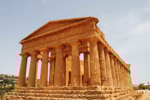 Från Catania: Agrigento och Piazza Armerina Audioguide Tour