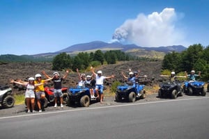 エトナ山南斜面から出発：火山で四輪バギーに乗りましょう