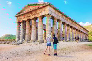 Fra Palermo: Transfer til Segesta arkeologiske park