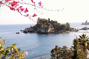 Da Catania: tour del Loto Bianco Taormina, Castelmola e Naxos