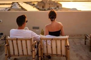 Marsala-aperitiff Mamma Caura Rooftop