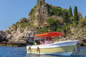 Naxos: Rondvaart door Isola Bella, de Blauwe Grot en de Baai van Mazzarò