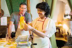Traditioneller Pasta-Kurs in der malerischen Landschaft von Marsala
