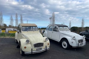 Vintagebilstur på Notos landsbygd och Casa Nepeta