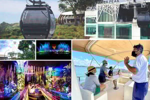 Aventura definitiva em Sentosa: passeio guiado no ar, terra e mar