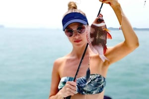 Jachtvissen op de zuidelijke eilanden van Singapore