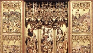 Wooden Gothic Altar