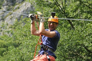 Bovec : Canyon Učja - Le plus long parc de tyroliennes d'Europe