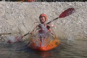 Bovec: Kayak d'acqua bianca sul fiume Isonzo