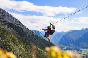 Bovec: Zipline Avontuur onder de berg Kanin