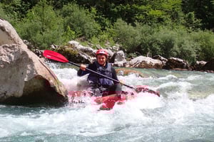 From Bovec: Whitewater kayaking on the Soča River