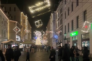 Ljubljana : Visite à pied du marché de Noël et des lumières
