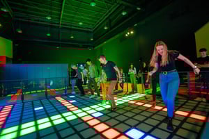 Ljubljana: WOOP! Pixel interaktiv spiloplevelse