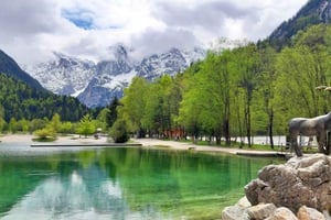 Slovenia's lakes, Nature and Waterfall