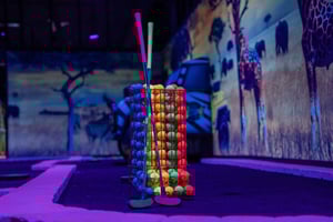Woop ! Glow golf : Ljubljana Btc City