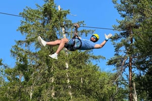 Zipline over Sava-floden