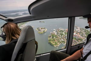 Stockholm 30-minute Private Helicopter Tour with Vaxholm