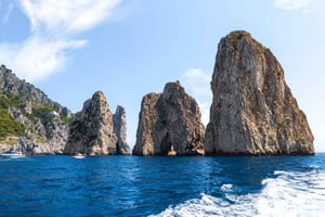 From Amalfi Coast Ports: Capri Transfer and Island Boat Tour