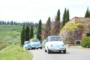 Fra San Gimignano: Kjør selv i Chianti med vintage Fiat 500
