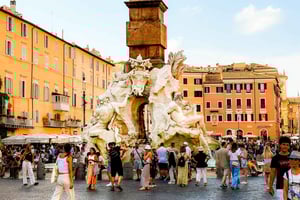 Byvandring i Rom: Pantheon, piazzas og Navona Underground