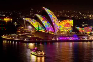 Sydney: 'Vivid Sydney' Valon festivaalin risteily